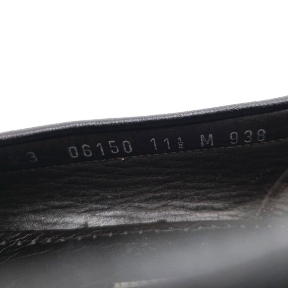 Vintage Bragano Cole Haan Black Pebble Grain Tassel Loafers Men 11.5 Dress Shoes - Picture 11 of 11